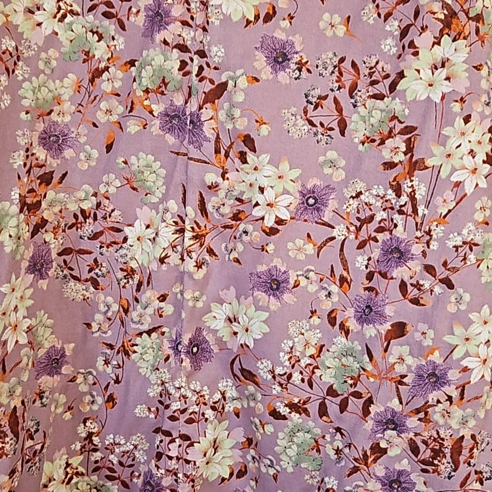 NWT MOSSIMO SUPPLY CO.  LONG  FLOWER BLOUSE/ DRESS - Picture 6 of 12